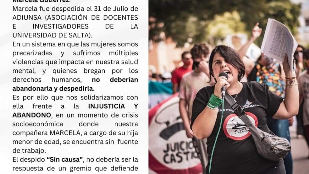 ASAMBLEA LESBOTRANSFEMINISTA EXIGE LA REINCORPORACIÓN DE MARCELA