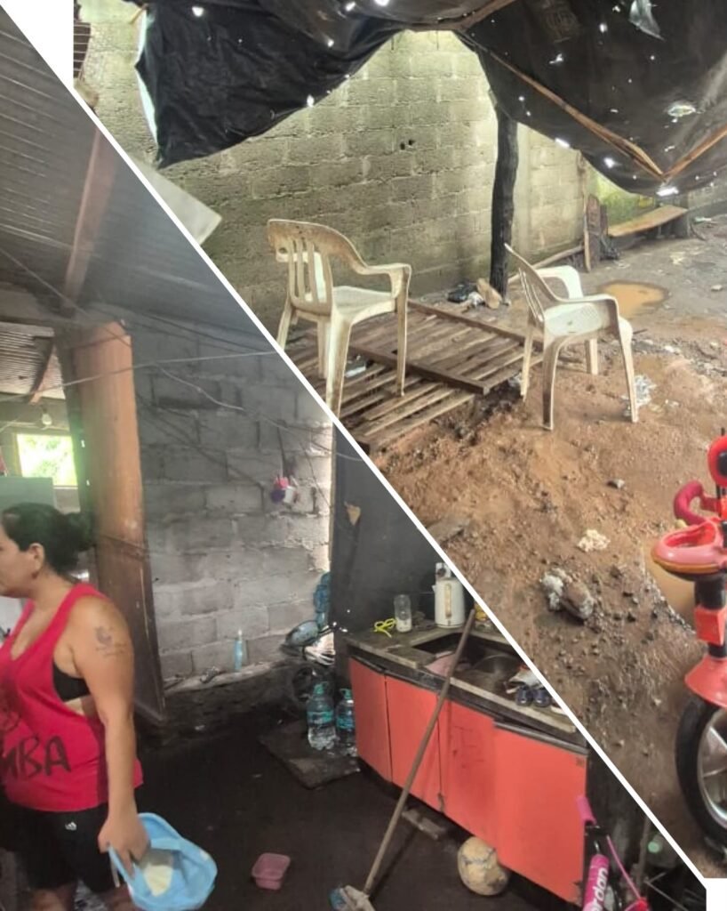 Así quedó la casa del pequeño Abraham